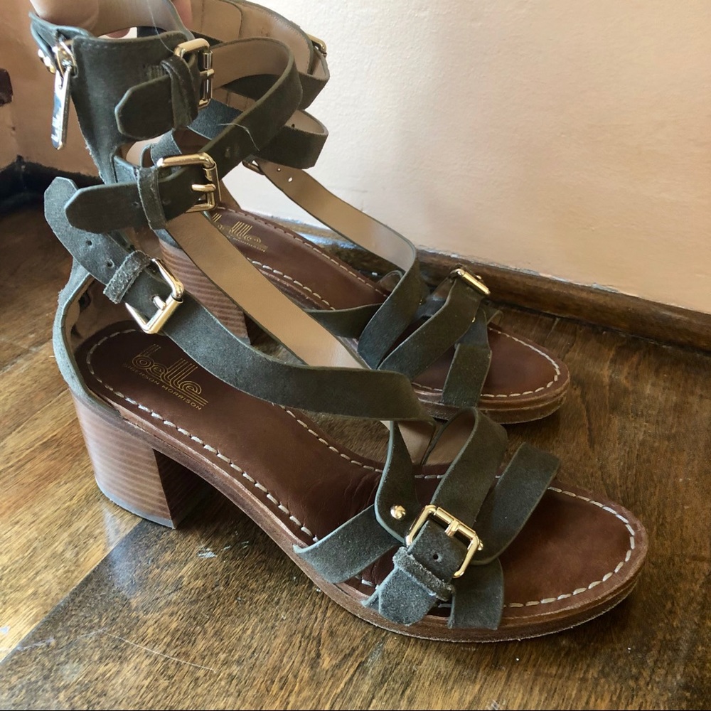 Roman block heel sandal